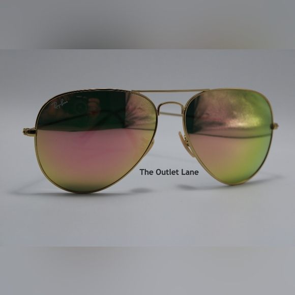 Model Display RayBan Aviator Copper Mirror RB3025 Pink - Picture 5 of 16